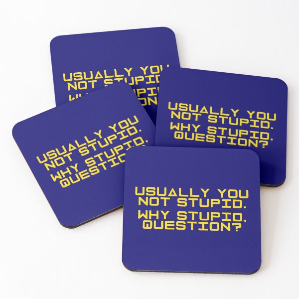 Item preview, Project Hail Mary - Why Stupid, Question? (Yellow) |  designed and sold by PixelsandPulp.