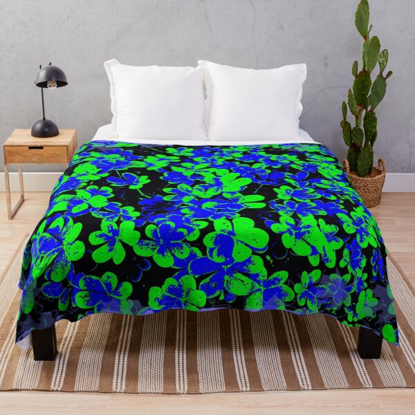 Item preview, Blue-Green-Purple Shamrock with an Abstract twist by Iritof designed and sold by iritof.