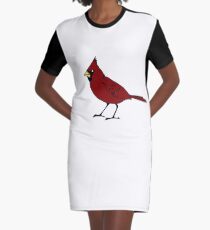 Cardinal Graphic T-Shirt Dress