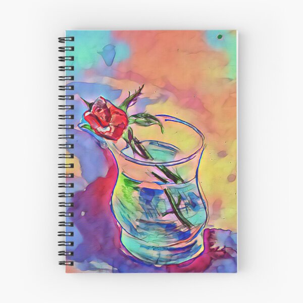 Artikelvorschau, Eine Rose in einem Glas so präz entworfen und verkauft von Jacinta hunt.