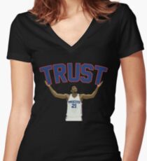 Trust the Process Women's Fitted V-Neck T-Shirt
