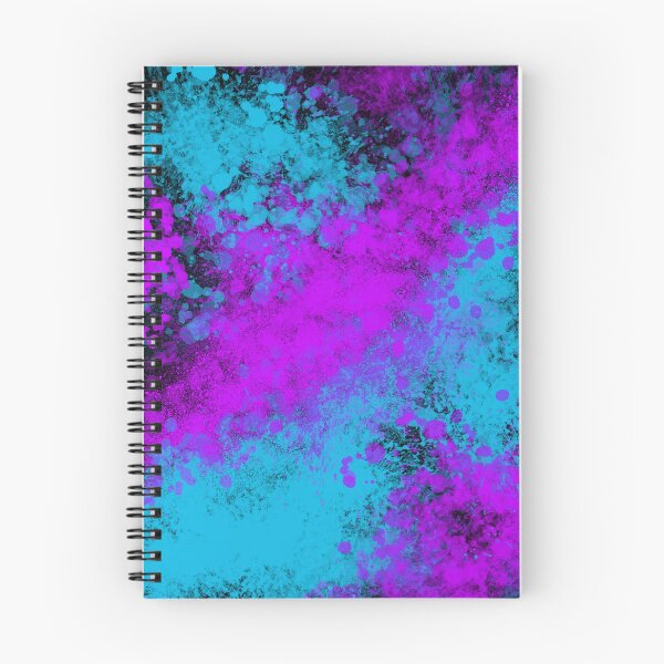 Item preview, Blue Purple Splatter Spray Paint on Black designed and sold by that5280lady.