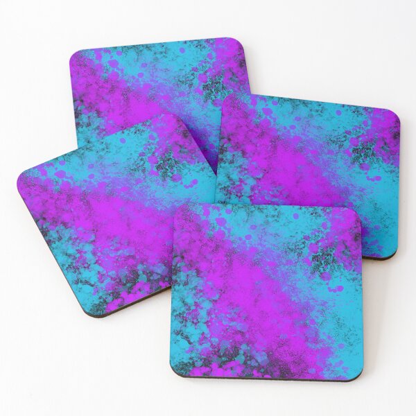 Item preview, Blue Purple Splatter Spray Paint on Black designed and sold by that5280lady.