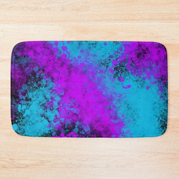 Item preview, Blue Purple Splatter Spray Paint on Black designed and sold by that5280lady.