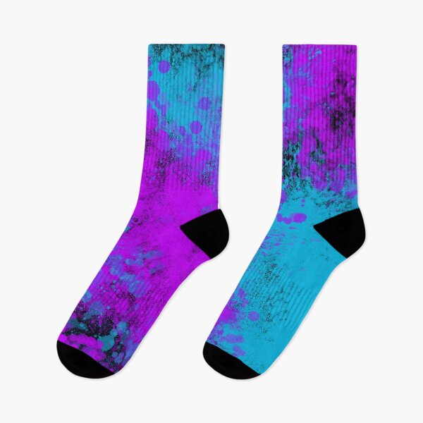 Item preview, Blue Purple Splatter Spray Paint on Black designed and sold by that5280lady.