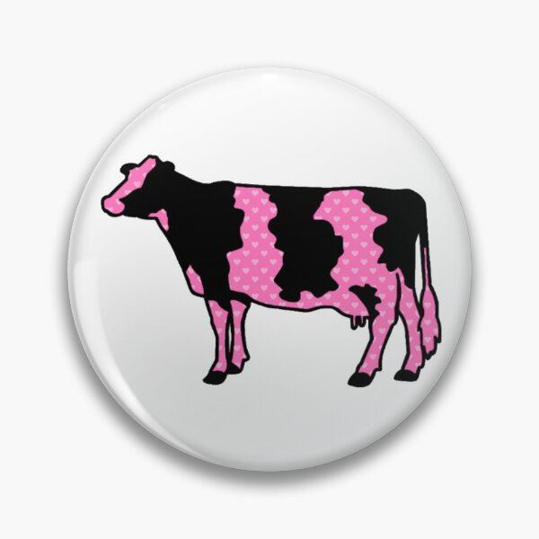 Item preview, Pink Hearts Dairy Cow Silhouette  - NOT FOR RESALE WITHOUT PERMISSION designed and sold by l-oh.