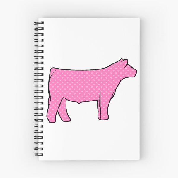 Item preview, Pink Hearts Show Steer Silhouette  - NOT FOR RESALE WITHOUT PERMISSION designed and sold by l-oh.