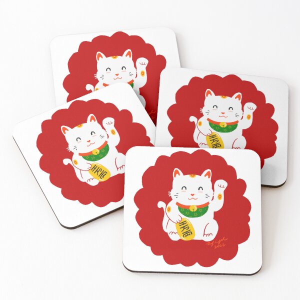 Item preview, Lucky cat designed and sold by pencilpepper.