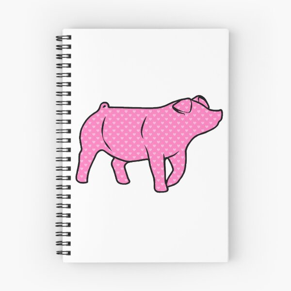 Item preview, Pink Hearts Pig Silhouette 1 - NOT FOR RESALE WITHOUT PERMISSION designed and sold by l-oh.