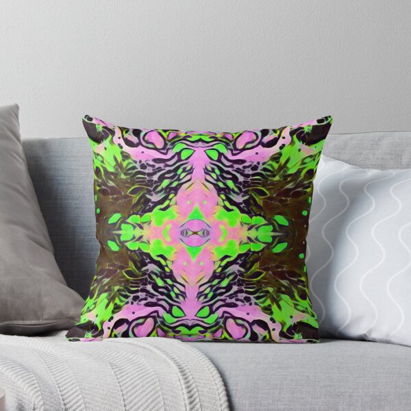 Item preview, Pink and Green Amethyst Abstract Fluid Art Design designed and sold by AussieMuma.