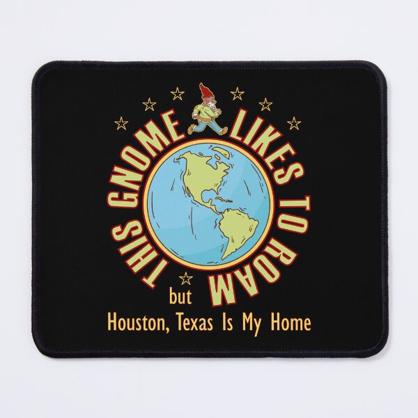 Item preview, Houston Texas Traveler Gnome Likes to Roam Bearded Cool Hippy Gnome designed and sold by artfulnotebook.