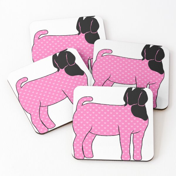 Item preview, Pink Hearts Market Show Doe Silhouette - NOT FOR RESALE WITHOUT PERMISSION designed and sold by l-oh.