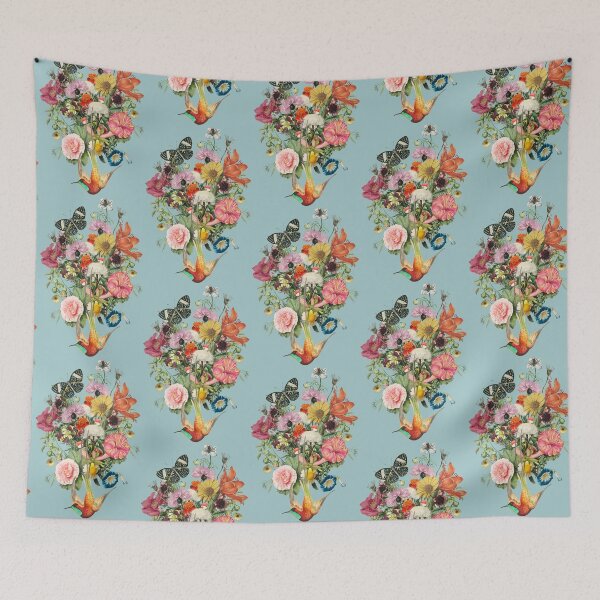 Item preview, Regencycore Romantic Flower Bouquet with Bird designed and sold by Trish Dish.