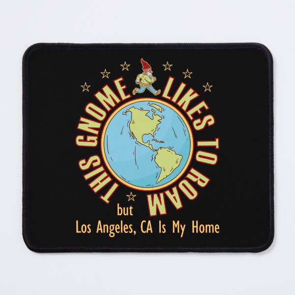 Item preview, Los Angeles CA Traveler Gnome Likes to Roam Bearded Cool Hippy Gnome designed and sold by artfulnotebook.