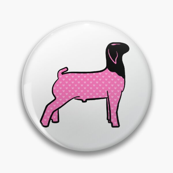 Item preview, Pink Hearts Market Goat - NOT FOR RESALE WITHOUT PERMISSION designed and sold by l-oh.