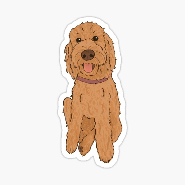 Item preview, Red Golden Doodle designed and sold by Kyara Andrews.