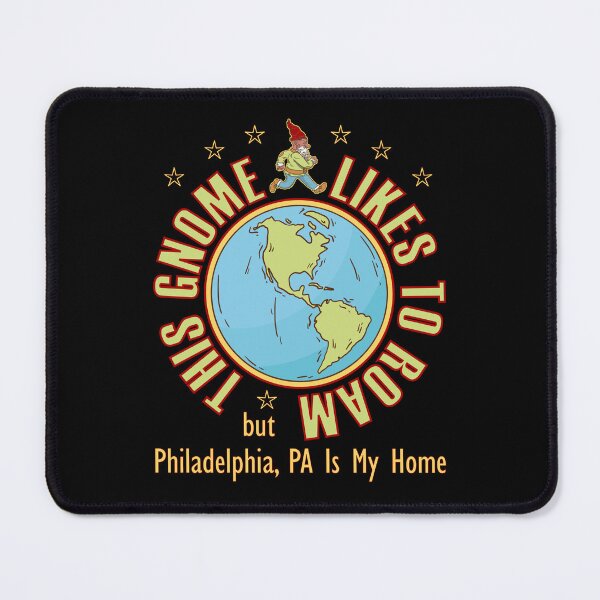 Item preview, Philadelphia PA Traveler Gnome Likes to Roam Bearded Cool Hippy Gnome designed and sold by artfulnotebook.