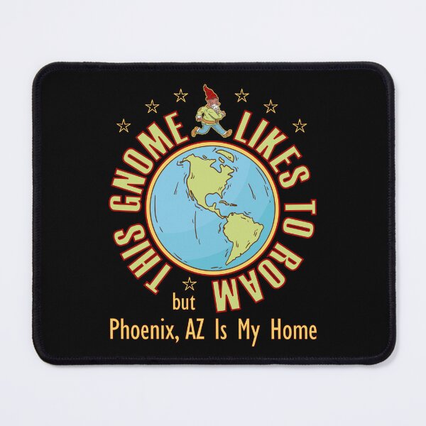 Item preview, Phoenix AZ Traveler Gnome Likes to Roam Bearded Cool Hippy Gnome designed and sold by artfulnotebook.
