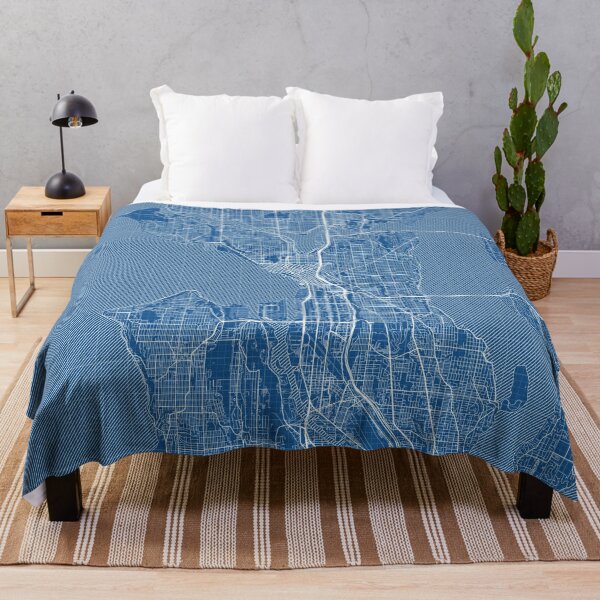 Item preview, Seattle City Map of Washington State, USA - Blueprint designed and sold by deMAP.