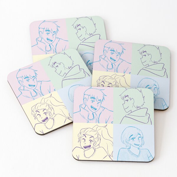 Item preview, The four of them (pastel checkered) designed and sold by Mai Hirschfeld.