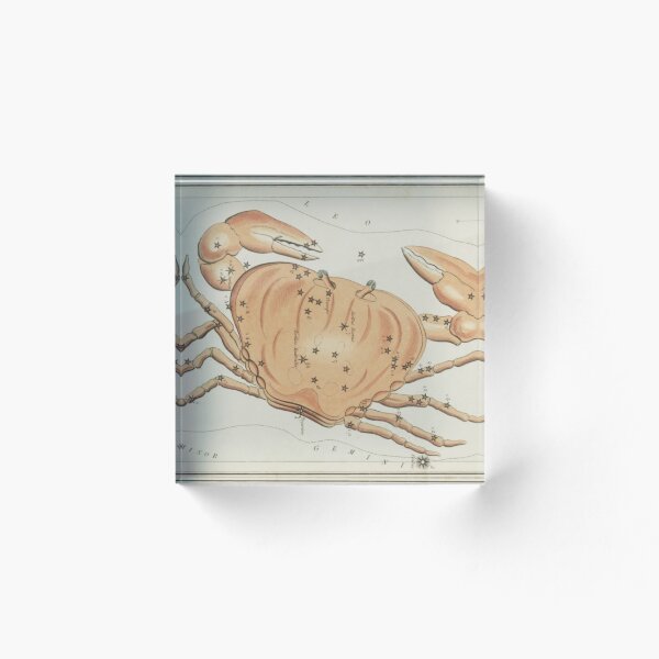 Item preview, Cancer Zodiac Constellation Art Print Vintage Horoscope Sign Wall Poster designed and sold by OakTreeDesign.
