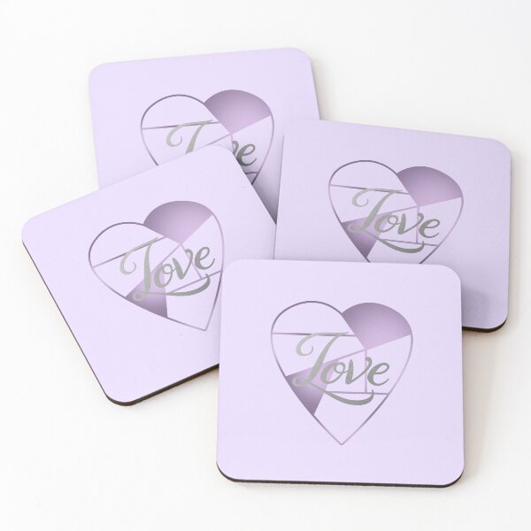 Item preview, Metallic Love (on Purple) designed and sold by PawsitiveMum.