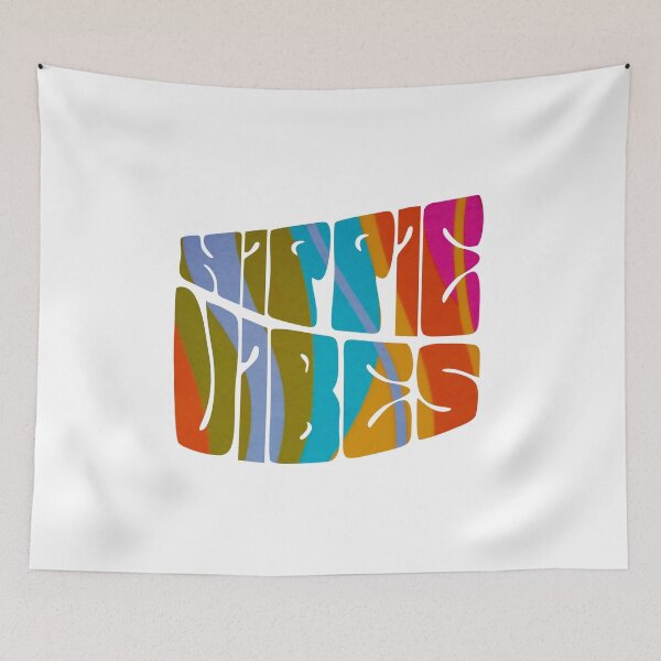 Item preview, Hippie Vibes - Psychedelic Text designed and sold by DesignByLeo.