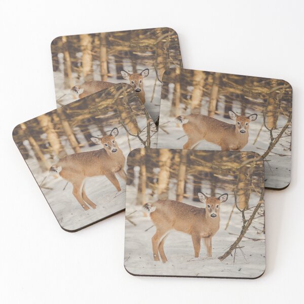 Item preview, Young Deer in the Snowy Woods designed and sold by dev11588.