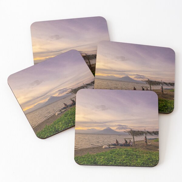 Item preview, Family bonding in seaside with mayon background  designed and sold by Pabalonshop.