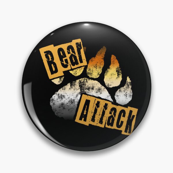 Item preview, Bear Attack Gay Bear Pride Flag and Paw designed and sold by ksrogersdesigns.