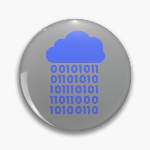 Item preview, Raining Binary Cloud designed and sold by brinikki.