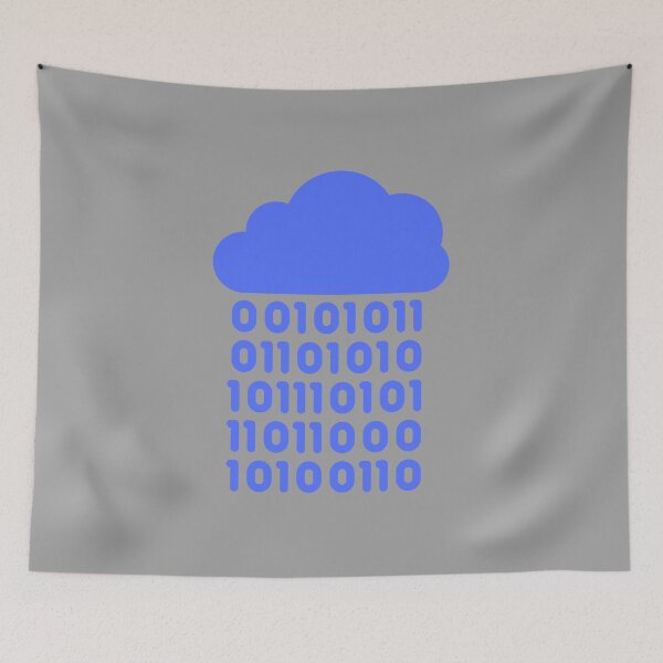Item preview, Raining Binary Cloud designed and sold by brinikki.