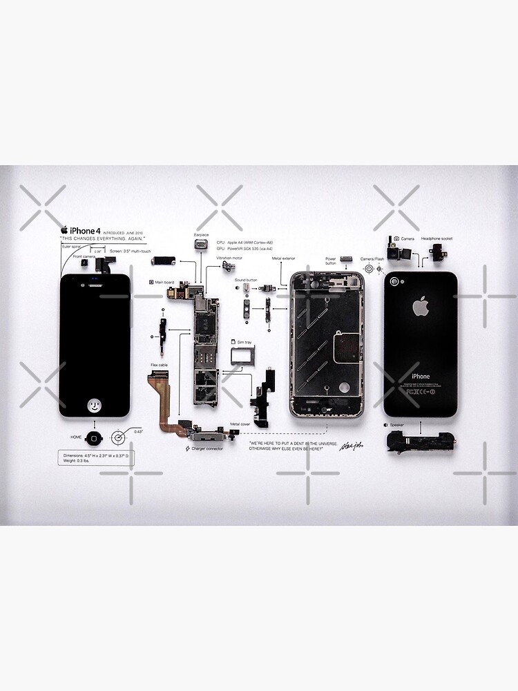 Framed iPhone 4 Disassembled