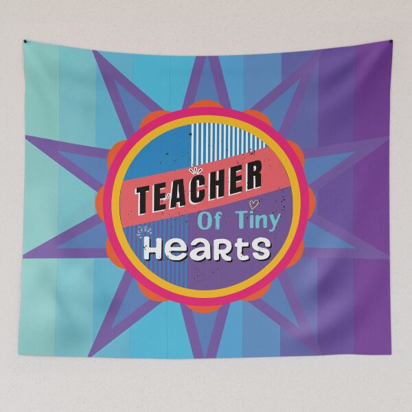 Item preview, Teacher Of Tiny Hearts - Colorful Design designed and sold by FridPix.