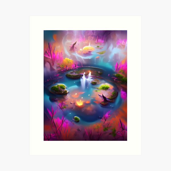 Ponds of Eden Art Print