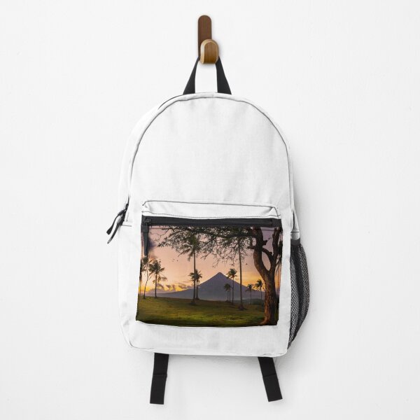 Item preview, Mayon Volcano with one tree and coconut tree designed and sold by Pabalonshop.
