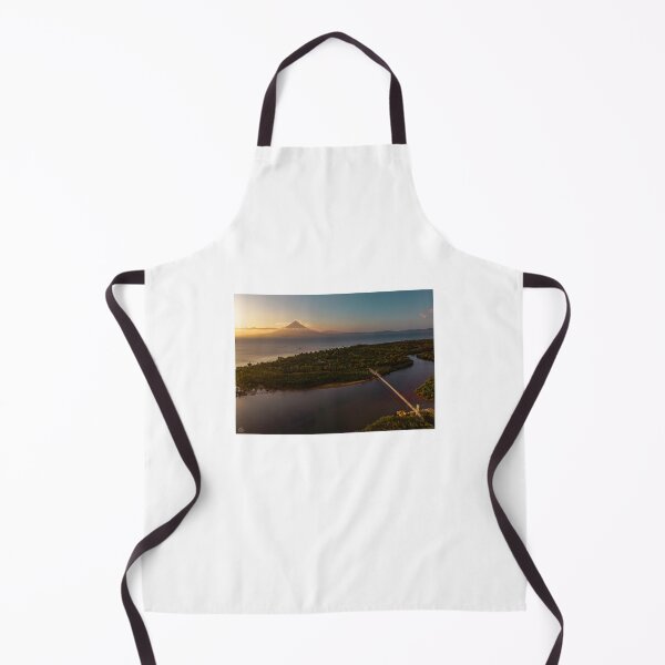 Item preview, Mayon Volcano aerial view with island and bridge designed and sold by Pabalonshop.