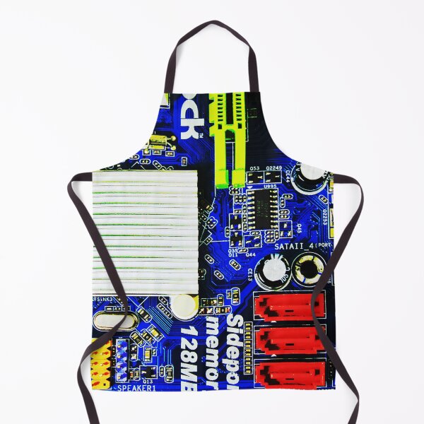 Item preview, Computer Circuit Board with Colorful Chips and Connectors designed and sold by RyanCaudell.