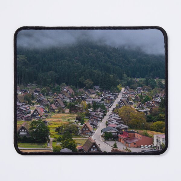 Item preview, Shirakawa-go with Morning Mist - Japanese Village designed and sold by Jordan McChesney.