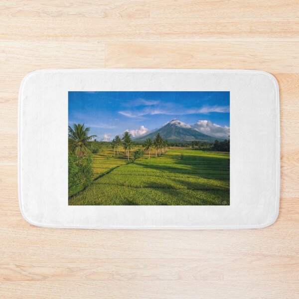 Item preview, Mayon Volcano with Rice field and coconut tree designed and sold by Pabalonshop.