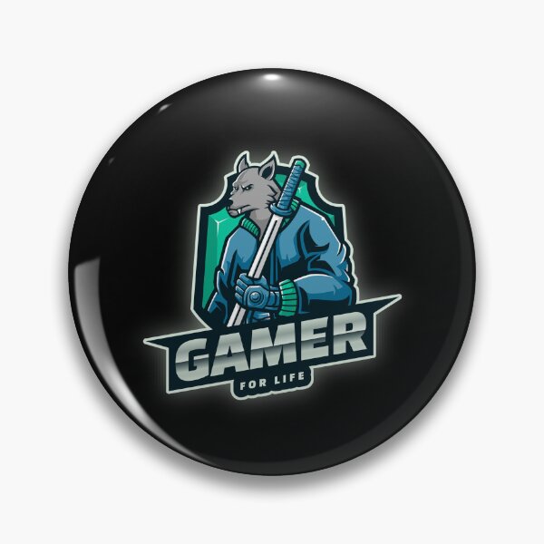 Item preview, Gamer for Life with Swordsman Wolf designed and sold by PRIVARSHU.