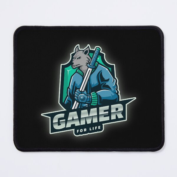 Item preview, Gamer for Life with Swordsman Wolf designed and sold by PRIVARSHU.
