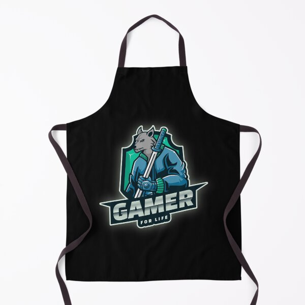 Item preview, Gamer for Life with Swordsman Wolf designed and sold by PRIVARSHU.