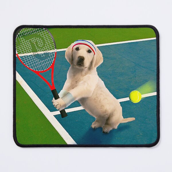 Item preview, Golden Retriever Dog Playing Tennis designed and sold by SkylerJHill.