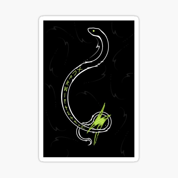 Hither Slither - Snake and Lightning Sticker