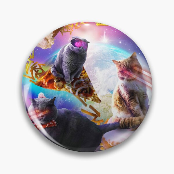 Item preview, Galaxy Laser Space Cat On Burger Pizza Donut Ice Cream designed and sold by SkylerJHill.