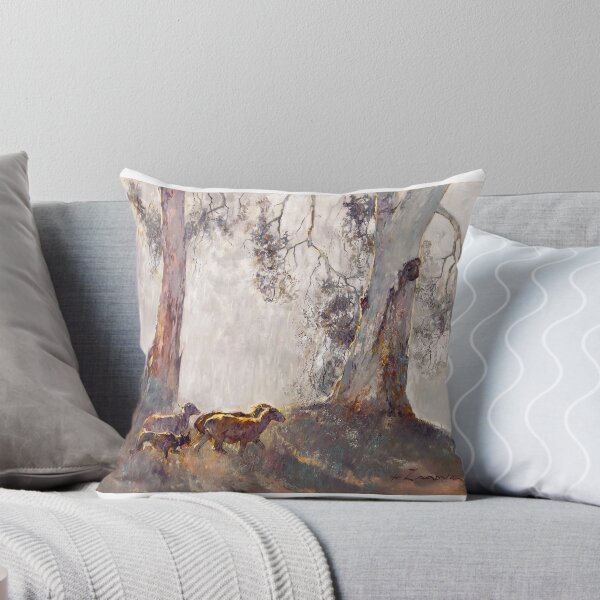 Item preview, Kelpie with Stragglers. Bringing them in among the tall redgums. designed and sold by Pieter Zaadstra Studio.