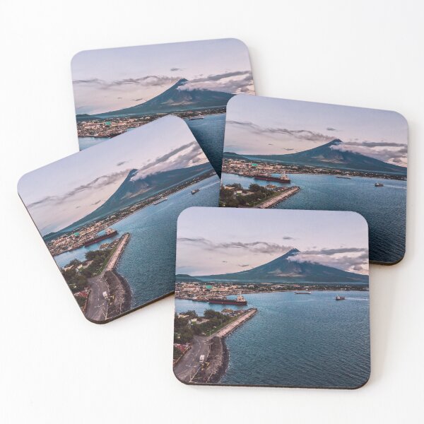 Item preview, Mayon Volcano and Legazpi City Port Albay Philippines designed and sold by Pabalonshop.