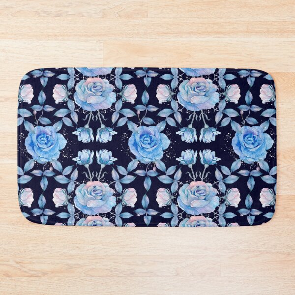 Item preview, Blue Rose Floral Watercolor Painting  designed and sold by newburyboutique.