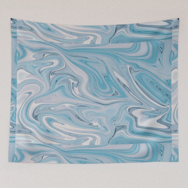 Item preview, Aqua Blue Watercolor Liquid Marble designed and sold by newburyboutique.